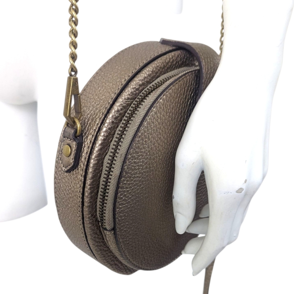 Rebecca Minkoff Canteen Crossbody Bag Purse Handbag NEW Antique Gold - Picture 3 of 16